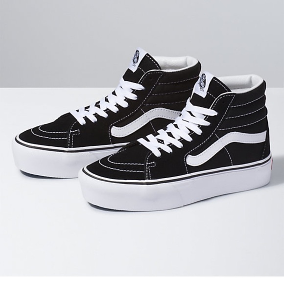 high top vans platform